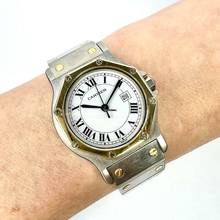 Thumbnail von Cartier Santos OCTAGON Automatic Date 31mm 2 Tone Watch </h1>