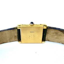 Thumbnail von Cartier Tank Quartz 21mm Goldplated Silver 0.65TCW Diamond Watch </h1>