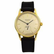 NOMOS Orion 271 18kt Handaufzug 35mm Leder Revision 