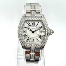 Thumbnail von Cartier Roadster Quartz 31mm Steel 2.2TCW Diamond Watch </h1>