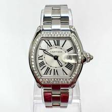 Thumbnail von Cartier Roadster Quartz 31mm Steel 0.75TCW DIAMOND Watch </h1>