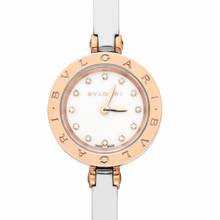  Bulgari B.Zero1 102418 - B.Zero1 Quartz White Dial 18kt Rose Gold Ladies Watch </h1> 