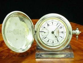  K. Serkisoff & Co. 800 Silber Savonette Osmanische Taschenuhr Schlüsselaufzug </h1> 