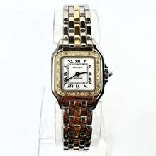 Thumbnail von Cartier Panthère Quartz 23mm 1 Row Gold 0.32TCW DIAMOND Watch </h1>