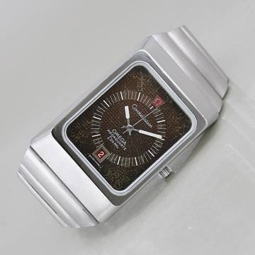  Omega Constellation Megaquartz f 2,4 MHZ Tropical Dial neues Glas 