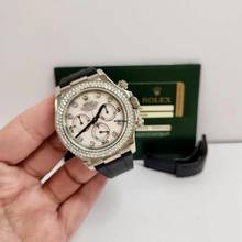 Thumbnail von Rolex Daytona Ouro Branco & Diamantes & Madrepérola Factory 40mm Completo
