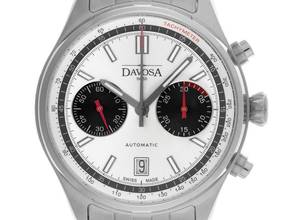 Thumbnail von Davosa Newton Pilot Rally Chronograph limitiert Stahl Automatik Armband Stahl 42mm Ref.161.536.10 Box&Pap. Full Set Neu