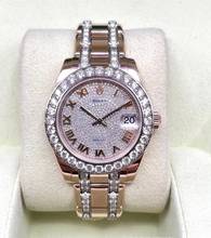 Thumbnail von Rolex Pearlmaster Lady Datejust Pearlmaster Rosegold Factory/Orig. Diamond Setting 34mm Box+Papers like NEW