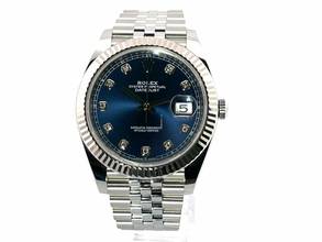 Thumbnail von Rolex Datejust 41 Edelstahl Weißgold 126334 Blau Diamant Jubile </h1>