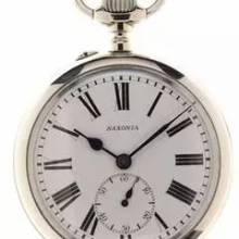Thumbnail von Saxonia Gents big open face Case Pocket Watch </h1>