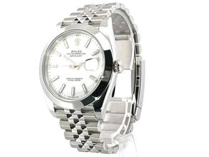 Thumbnail von Rolex Datejust 41 Ref. 126300 Edelstahl Weiß Index Jubile-Band </h1>