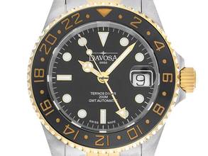 Thumbnail von Davosa Ternos Automatic GMT Stahl PVD Gold Keramik Automatik Armband Stahl PVD Gold 40mm Ref.161.591.05 Box&Pap. Full Set Neu