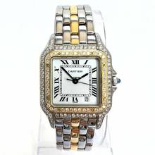 Thumbnail von Cartier Panthère 27mm 1 Row Gold Quartz ~1.16TCW DIAMOND Watch </h1>