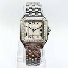 Thumbnail von Cartier Panthère 27mm Steel Watch 0.48TCW Diamond Watch </h1>