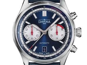 Thumbnail von Davosa Newton Pilot Rally Chronograph Stahl Automatik Armband Leder limitiert Ref.161.536.45 Full Set Neu