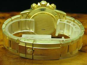 Thumbnail von Rolex Daytona Cosmograph 18kt Gold Automatic Herrenuhr / Diamond Dial / 116528h </h1>