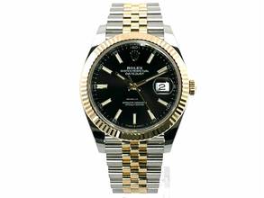 Thumbnail von Rolex Datejust 41 Edelstahl Gelbgold 126333 Schwarz Index Jubile </h1>