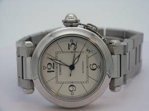 Thumbnail von Cartier Pasha C Edelstahl Damenuhr Inkl Papiere / Ref 2324 / Ø 35mm </h1>