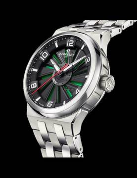  Perrelet Turbine Titanium 41 Green optional in red blue and black Steel bracelet 