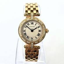 Thumbnail von Cartier Panthère VENDOME 24mm 18K Yellow Gold ~0.50TCW Diamond Watch </h1>