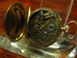 Thumbnail von Maurice Ditisheim 14kt 585 Gold Open Face Taschenuhr Inkl. 14kt. Gold Brosche </h1>