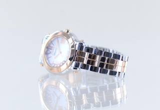 Thumbnail von Chopard Happy Sport Flying Diamonds Stahl Roségold Lady Luxus </h1>