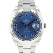 Thumbnail von Rolex Datejust 41 Steel Oyster Azzurro Blue Roman Dial NEW 2024 </h1>