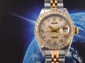 Thumbnail von Rolex Lady-Datejust 69173 Jubilee Diamonds Dial & After Diamonds Bezel - Full Set 26mm
