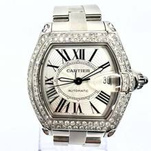 Thumbnail von Cartier Roadster 2510 Automatic 38mm Steel 1.68TCW Diamond Watch </h1>