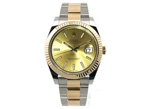 Thumbnail von Rolex Datejust 41 Edelstahl Gelbgold 126333 Champagner Index </h1>