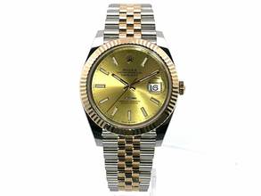 Thumbnail von Rolex Datejust 41 Edelstahl Gelbgold 126333 Champagner Jubile </h1>