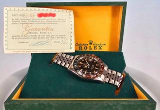 Thumbnail von Rolex GMT-Master Vintage GMT Master Pepsi Bakelite Radium von 1958 6542 </h1>
