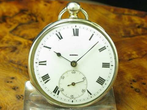  John Wycherley 800 Silber Open Face Taschenuhr Schlüsselaufzug </h1> 