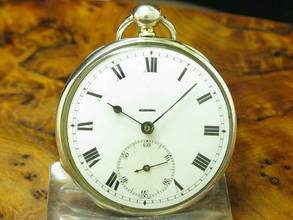  John Wycherley 800 Silber Open Face Taschenuhr Schlüsselaufzug </h1> 