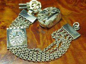 Thumbnail von Antike Adelind London Spindeltaschenuhr 925 Silber Mit Schnecke & Kette Um 1835 </h1>