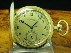 Thumbnail von A. Lange & Söhne 14kt 585 Gelbgold Savonette Taschenuhr / 3-deckel Gold </h1>