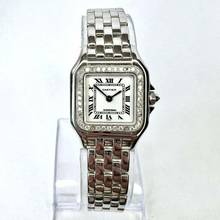 Thumbnail von Cartier Panthère Quartz 23mm 18K White Gold 0.35TCW DIAMOND Watch </h1>