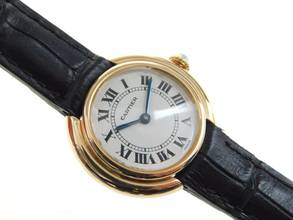 Thumbnail von Cartier 18 Karat Gelbgold Ellipse Paris Dial Handaufzug Damenuhr 26 mm </h1>