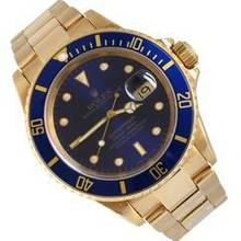 Thumbnail von Rolex Submariner Date 16618 blue tritium dial Full Set 1998’s </h1>