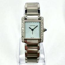 Thumbnail von Cartier Tank Française Quartz 20mm Steel LMT EDITION Dial 0.80TCW DIAMOND Watch </h1>