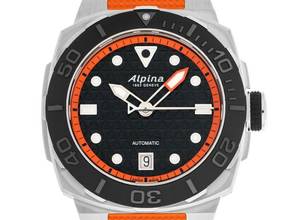  Alpina Alpiner Extreme Stahl Automatik Armband Kautschuk Faltschließe Ref.AL-525BO3VE6 Bj.2024 Full Set Neu 