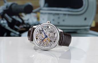 Thumbnail von Aerowatch Renaissance Skeleton Blue optional Skeleton Classic silver