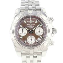  Breitling Chronomat 41 Steel Brown Dial </h1> 