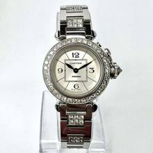 Thumbnail von Cartier Pasha Quartz 26mm Steel 2.3TCW DIAMOND Watch </h1>