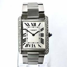 Thumbnail von Cartier Tank Solo Quartz 27mm Steel 0.75TCW DIAMOND Watch </h1>