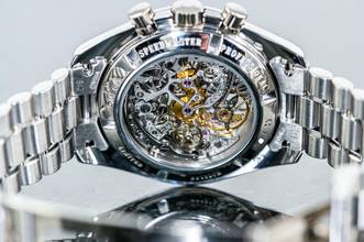 Thumbnail von Omega Speedmaster limited SPEEDMASTER | Apollo XI 1969 to 94 | Platinum | skeletonized | Full Set