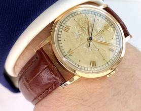 Thumbnail von Omega Classic Chronometer Chronometre Rose Gold Vintage Handwinding 35mm 30T2 RG vintage