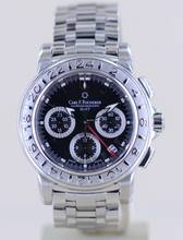 Thumbnail von Bucherer Patravi Chronograph GMT Automatic Stahl Black Steel 42mm Stahlband B+P </h1>