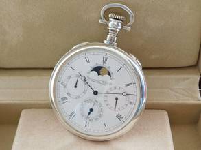 Thumbnail von IWC Pocket Watch Taschenuhr Voll Calender N.O.S mit original Box Limited Edition No 171 v 1000 </h1>