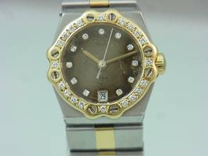 Thumbnail von Chopard St. Moritz Lady Damenuhr 8024 Edelstahl Gold Diamantbesatz Ø Ca. 25 Mm </h1>